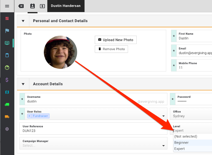 Assign Each Fundraiser A Level